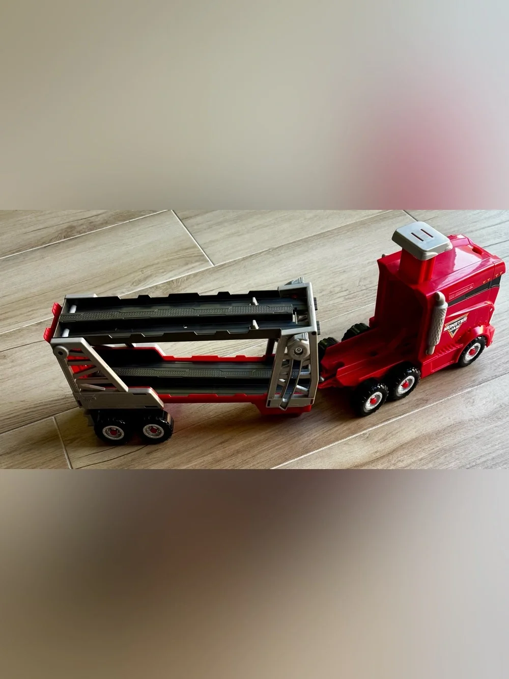 Monster Jam Launch & Go Hauler PlaySet - Gently Used